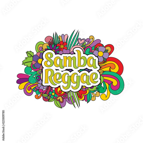 International ballroom samba. Background with abstract bright colors. Vector illustration.