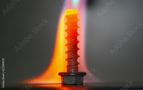 Burning screw photo