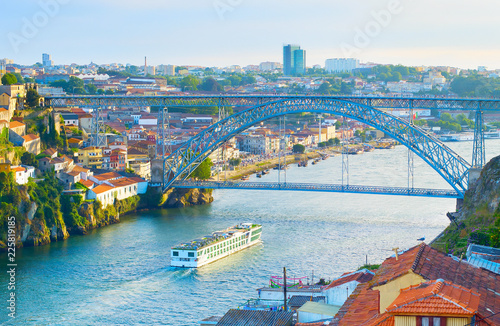 Cruise ship. Douro river. Porto
