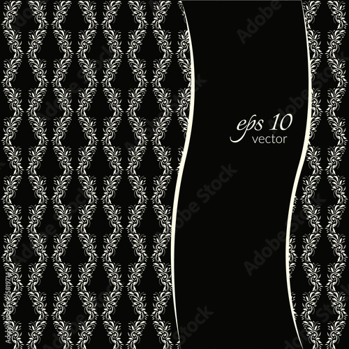 Platinum Damask Seamless Floral Pattern Vector Image