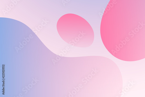Gradient background with simple liquid forms in light pastel colors