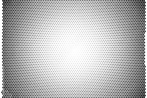 Gradient halftone dots background as pop art template with texture by vector illustration graphices photo