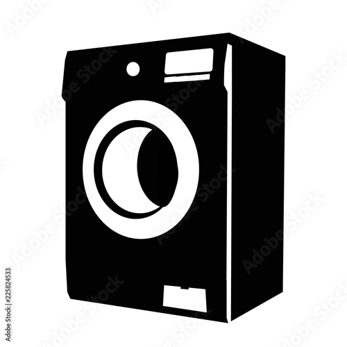  silhouette of washing machine