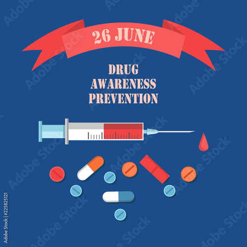 Drug Awareness and Prevention Day 26 June Banner