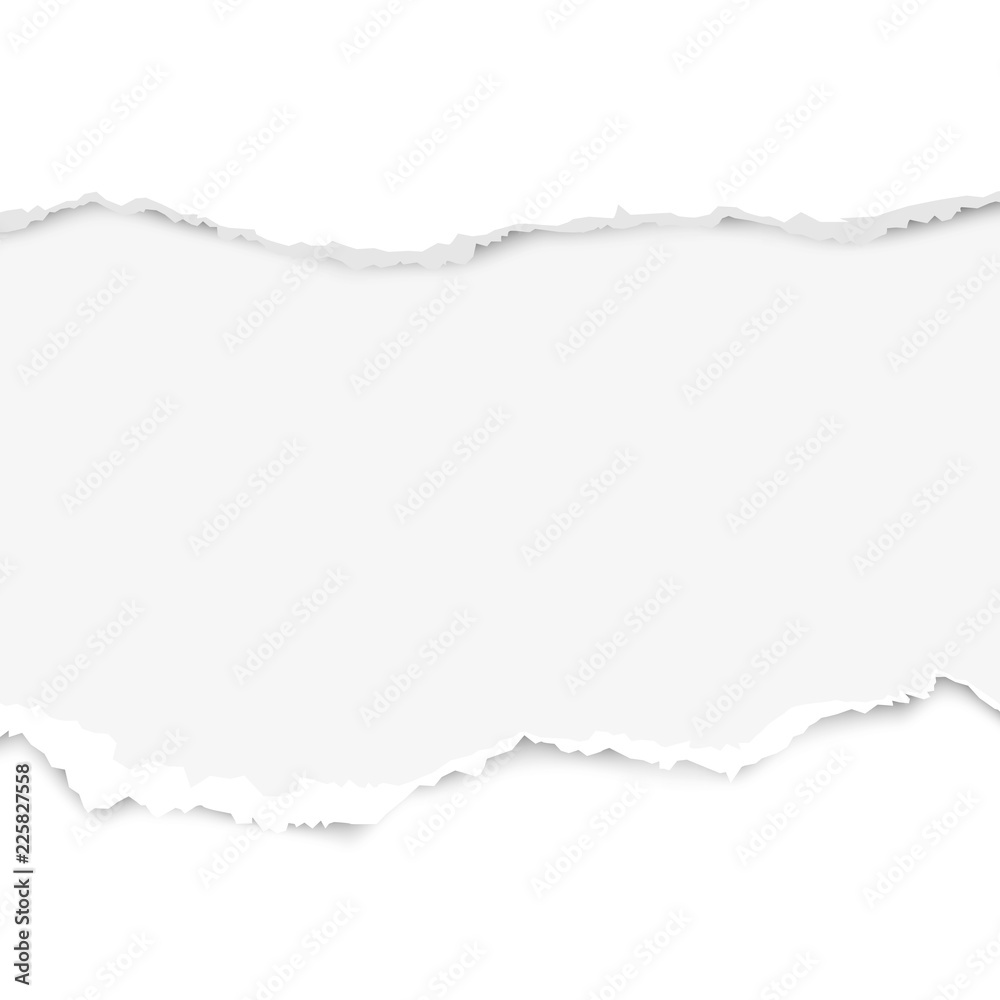 Torn Paper Frame For Text And Image. Realistic Vector Paper Ripped Edges  Border Royalty Free SVG, Cliparts, Vectors, and Stock Illustration. Image  150059986.