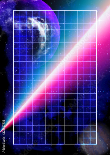 Fototapeta Naklejka Na Ścianę i Meble -  Futuristic space background