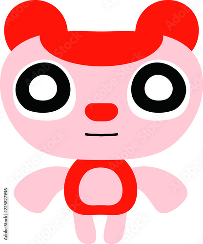 Comic cute monster vector