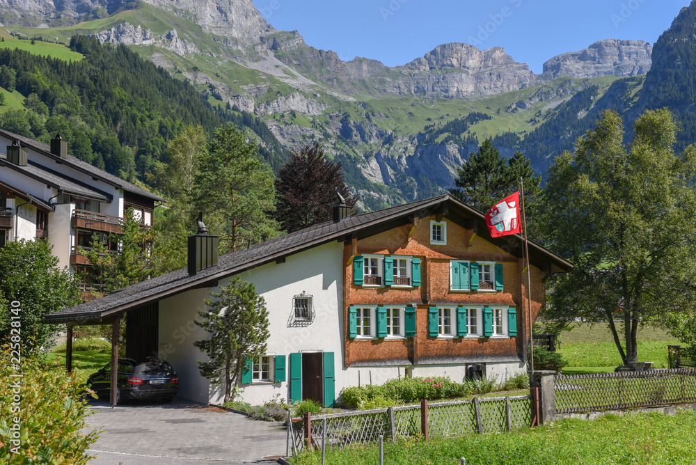 Traditional chalet at Engelberg on Switzerland