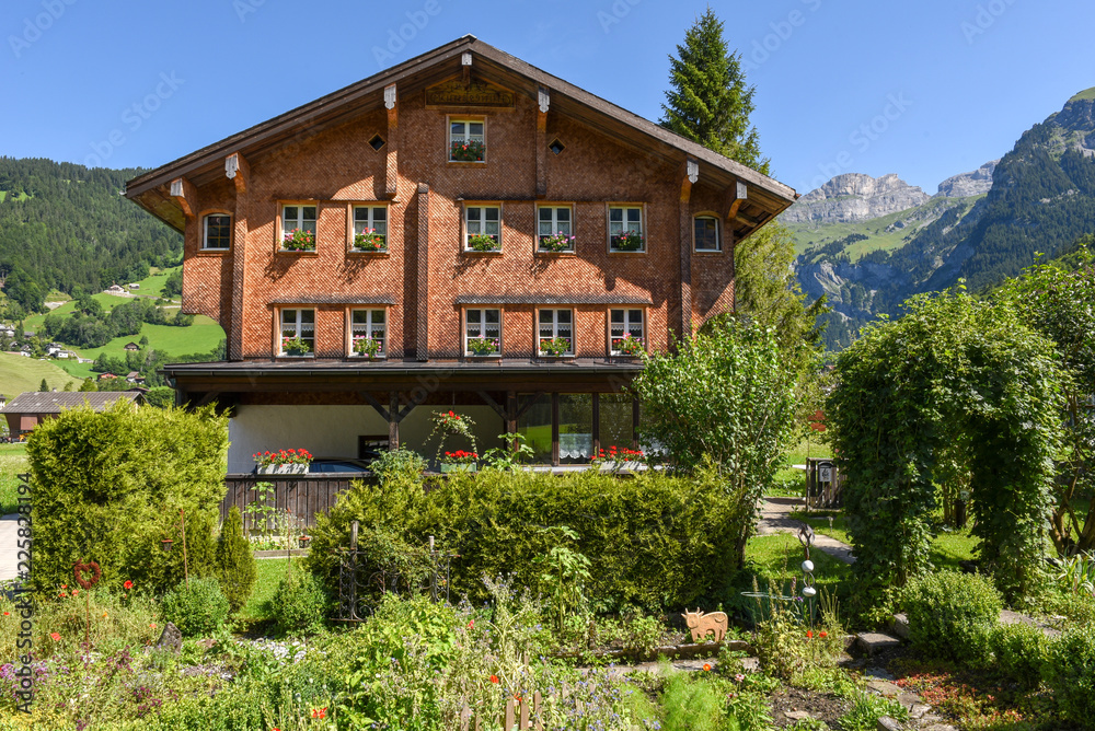 Traditional chalet at Engelberg on Switzerland Traditional chalet at Engelberg on Switzerland
