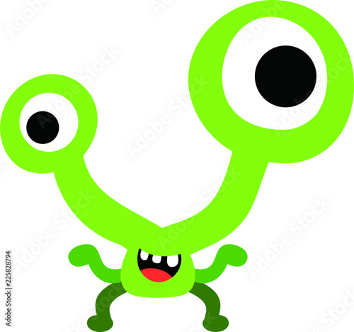 Comic cute monster vector