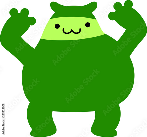 Comic cute monster vector