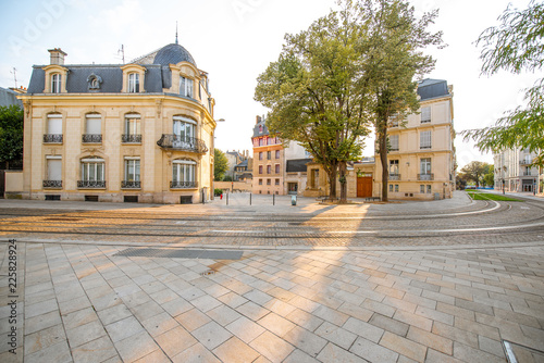 Fototapeta Naklejka Na Ścianę i Meble -  Street view in Reims city, France