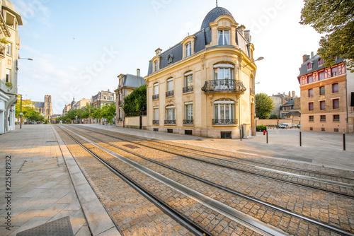 Street view in Reims city, France
