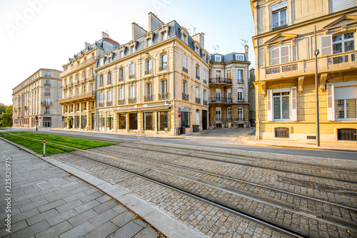 Fototapeta Naklejka Na Ścianę i Meble -  Street view in Reims city, France