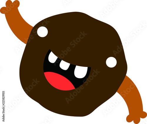 Comic cute monster vector