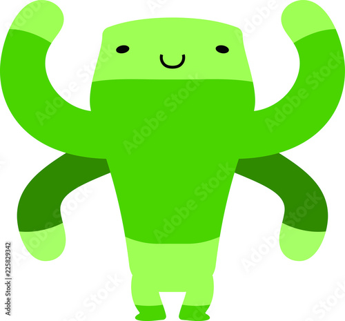 Comic cute monster vector