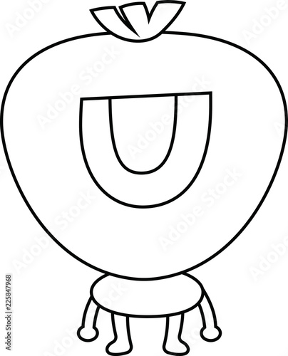 White Comic cute monster vector