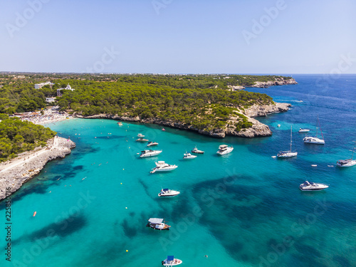 Fotografia Luftaufnahme, Bucht cala Mondragó und Playa Mondragó, , Gemeinde Santanyi,  , Re