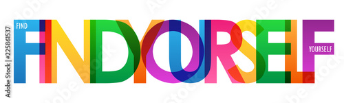 FIND YOURSELF typography banner