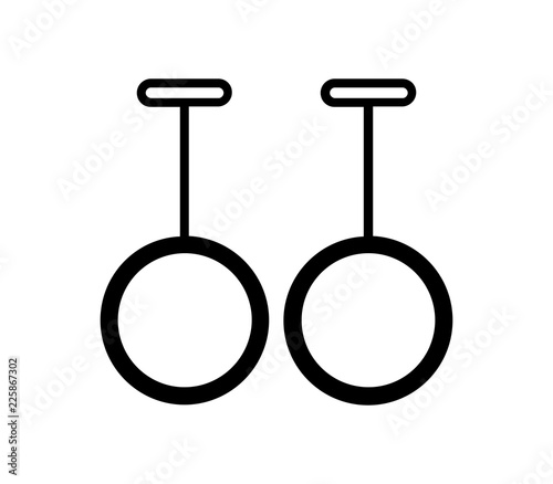 gymnastic rings icon