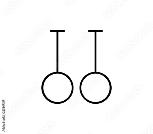 gymnastic rings icon