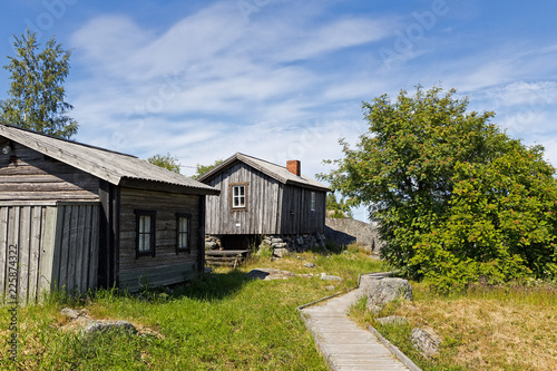 Old wooden cottages