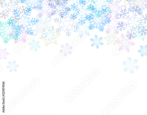 雪の結晶 背景イラスト