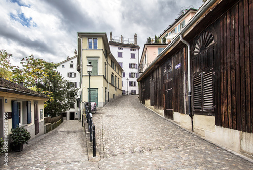 Zurich old town street photo