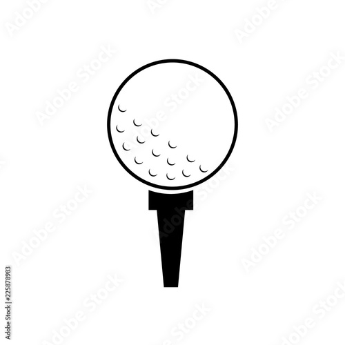 Golf icon, logo on white background