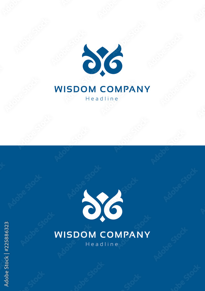 Fototapeta premium Szablon logo firmy mądrość.