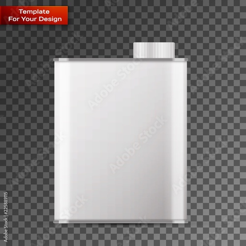 Olive oil can with blank space for general purpose