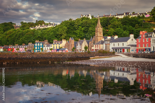 Tobermory is the main town of Mull, with a small fishing port and colorful houses. It was the location of the Balamory children's television program, located in the Scottish Inner Hebrides photo