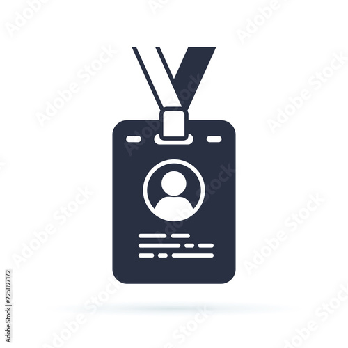 Press card outline icon. linear style sign for mobile concept and web design. Id card badge simple line vector icon.