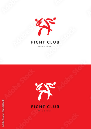 Flight club logo template.