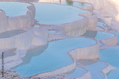 Pamukkale travertine pools photo