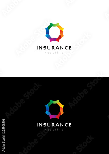 Insurance logo template.