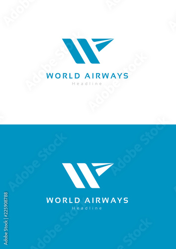 World airways logo template.