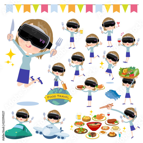 virtual reality goggle women_food festival
