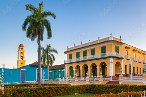 View of Romance Museum (Museo Romantico), Plaza Mayor, Trinidad, Cuba photo