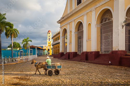 Church of the Holy Trinity overlooking Plaza Mayor,  Trinidad, Cuba photo