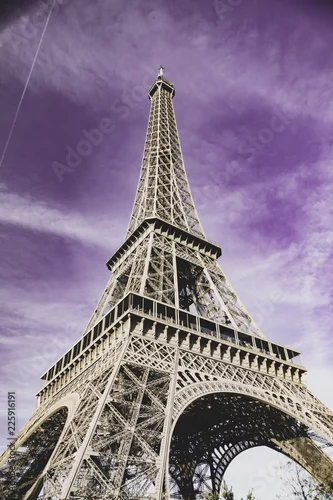 Obraz Plakat z Wieżą Eiffla, Paryż