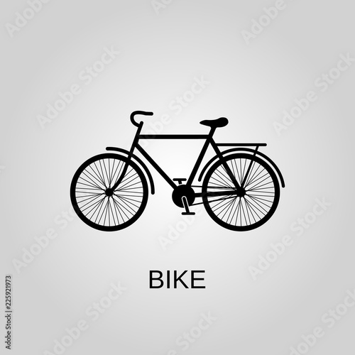 Bike icon. Bike symbol. Flat design. Stock - Vector illustration