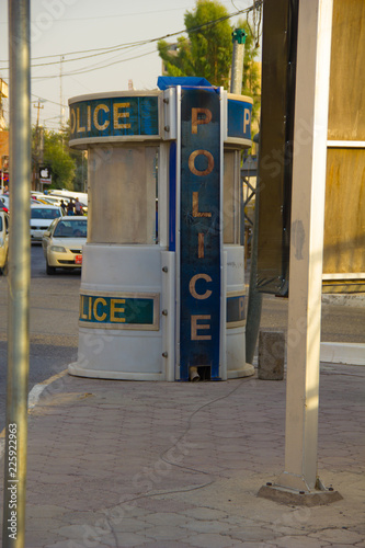 A Traffic Police Checkpoint in Erbil, Iraqi-Kurdistan