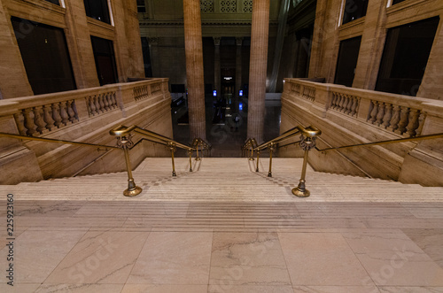 Union Station stairs in Chicago, Illinois