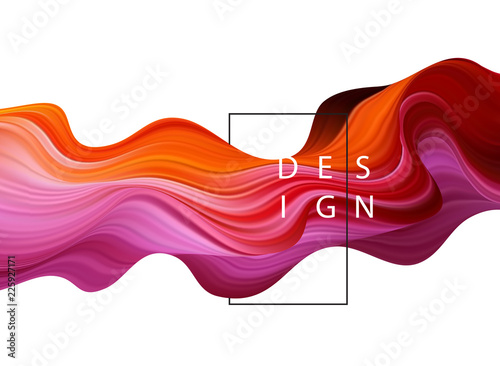 Abstract colorful vector background, color flow liquid wave for design brochure, website, flyer.