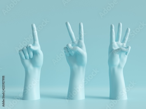 3d render, female hands isolated, minimal fashion background, mannequin body parts, competition concept, shop display, show, presentation, pink blue pastel colors