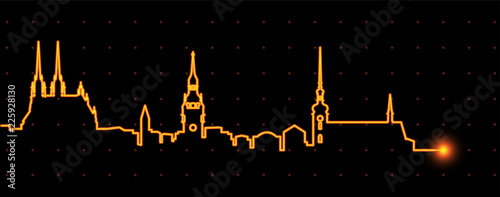 Brno Light Streak Skyline