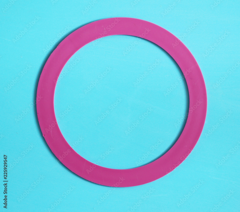 Blue background abstract with kids round plastic toys. Blue background abstract with kids round plastic toys.