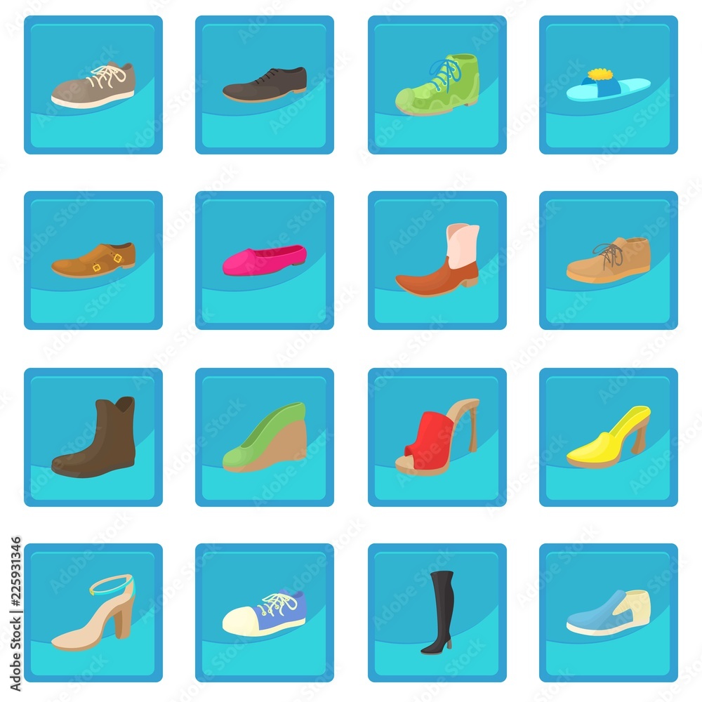 Shoes icon blue app for any design vector illustration