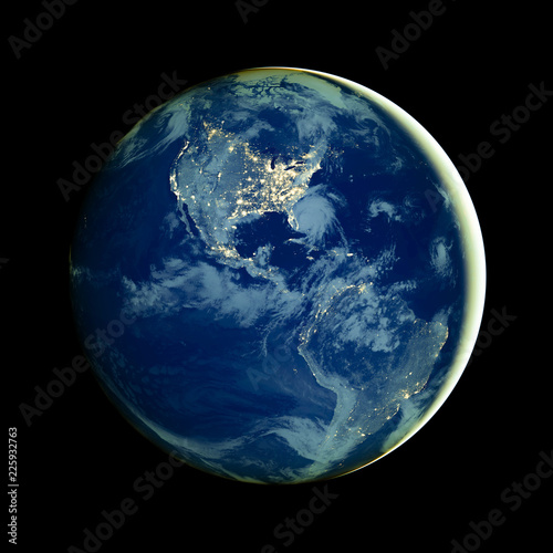 Earth from Space. Best Internet Concept of global business from concepts series. Elements of this image furnished by NASA. 3D illustration